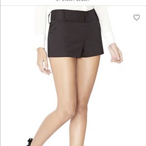 Alice & Olivia Black Cady Shorts
